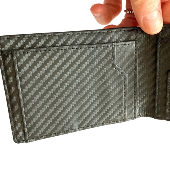 wallet SERMAN BRANDS travel security black bifold - Picture 5 of 12